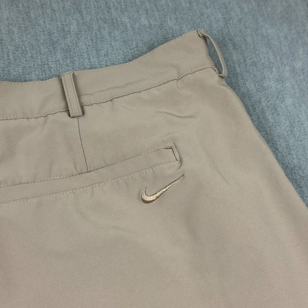 Nike Pants Mens 38 Brown Khaki Chino‎ Coach Training Performance Lightweight